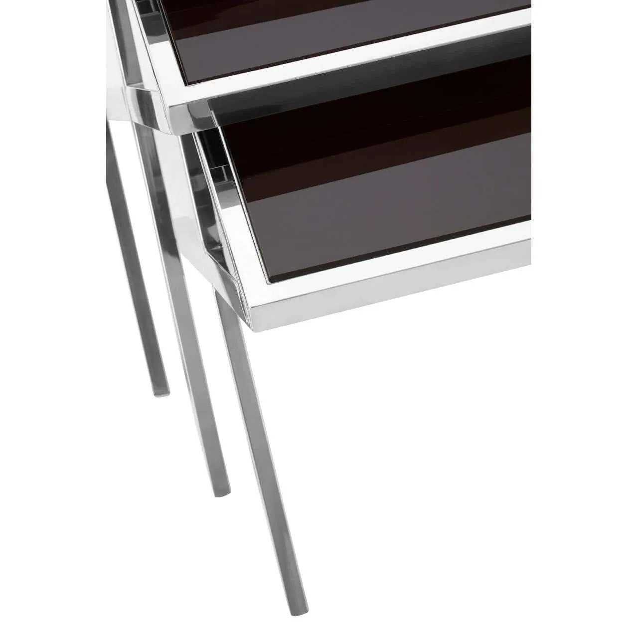 Ackley Chrome Finish Nesting Tables