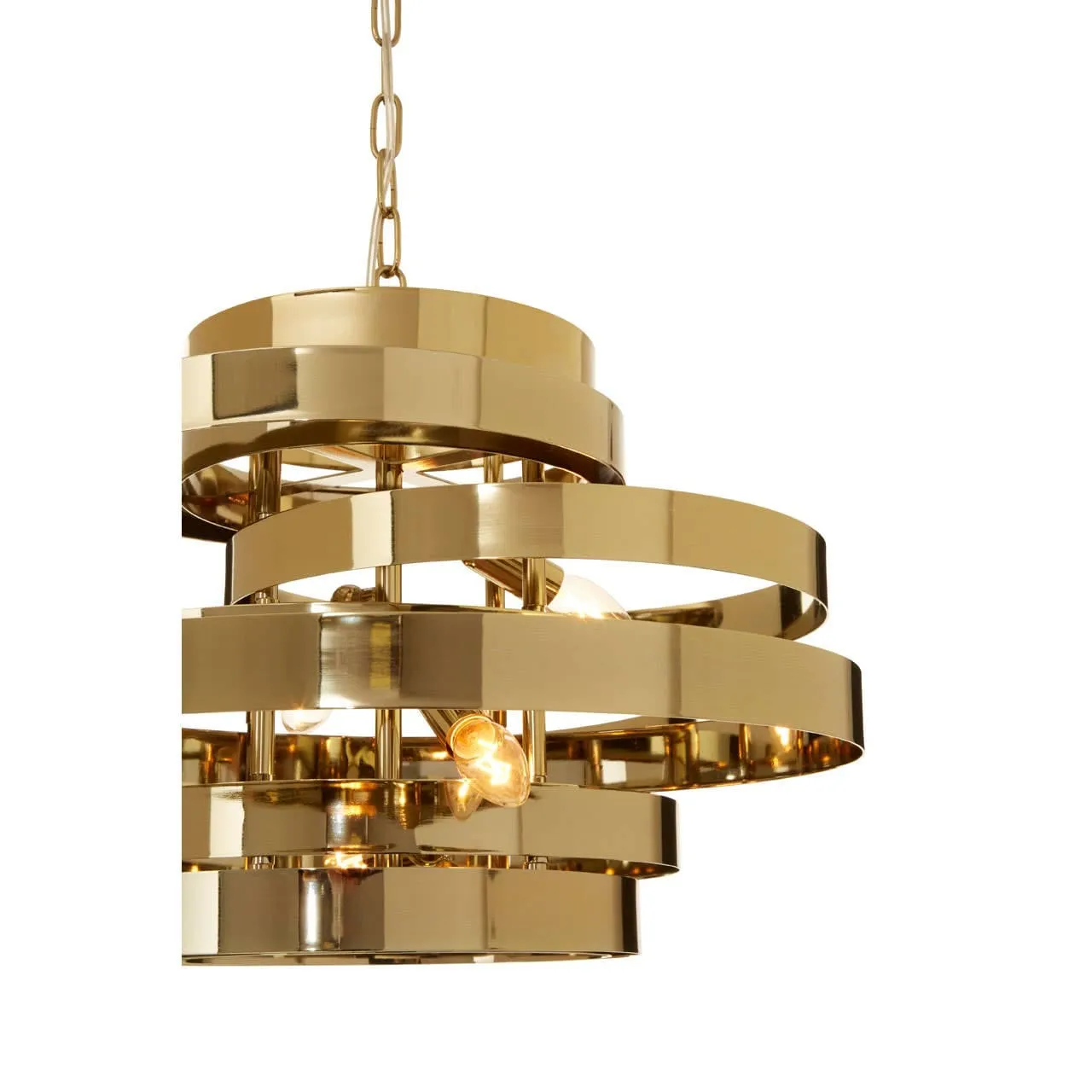 Alana 4 Bulb Gold Finish Pendant Lamp