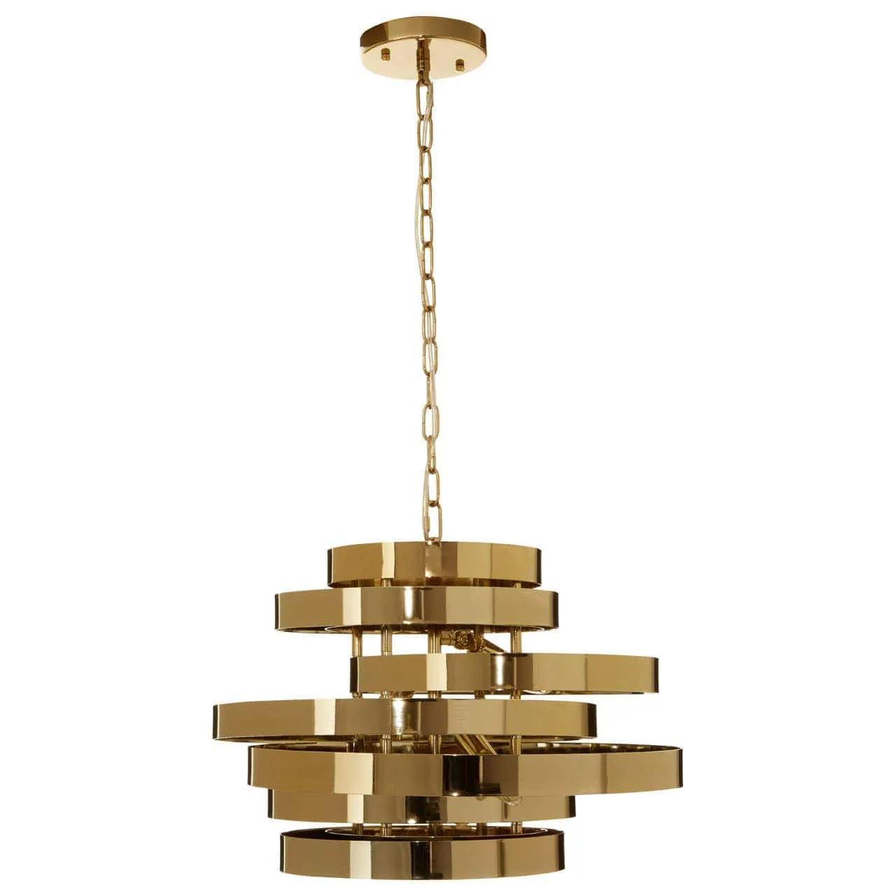 Alana 4 Bulb Gold Finish Pendant Lamp