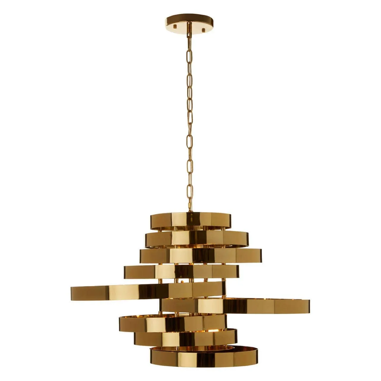 Alana 5 Bulb Gold Finish Pendant Lamp