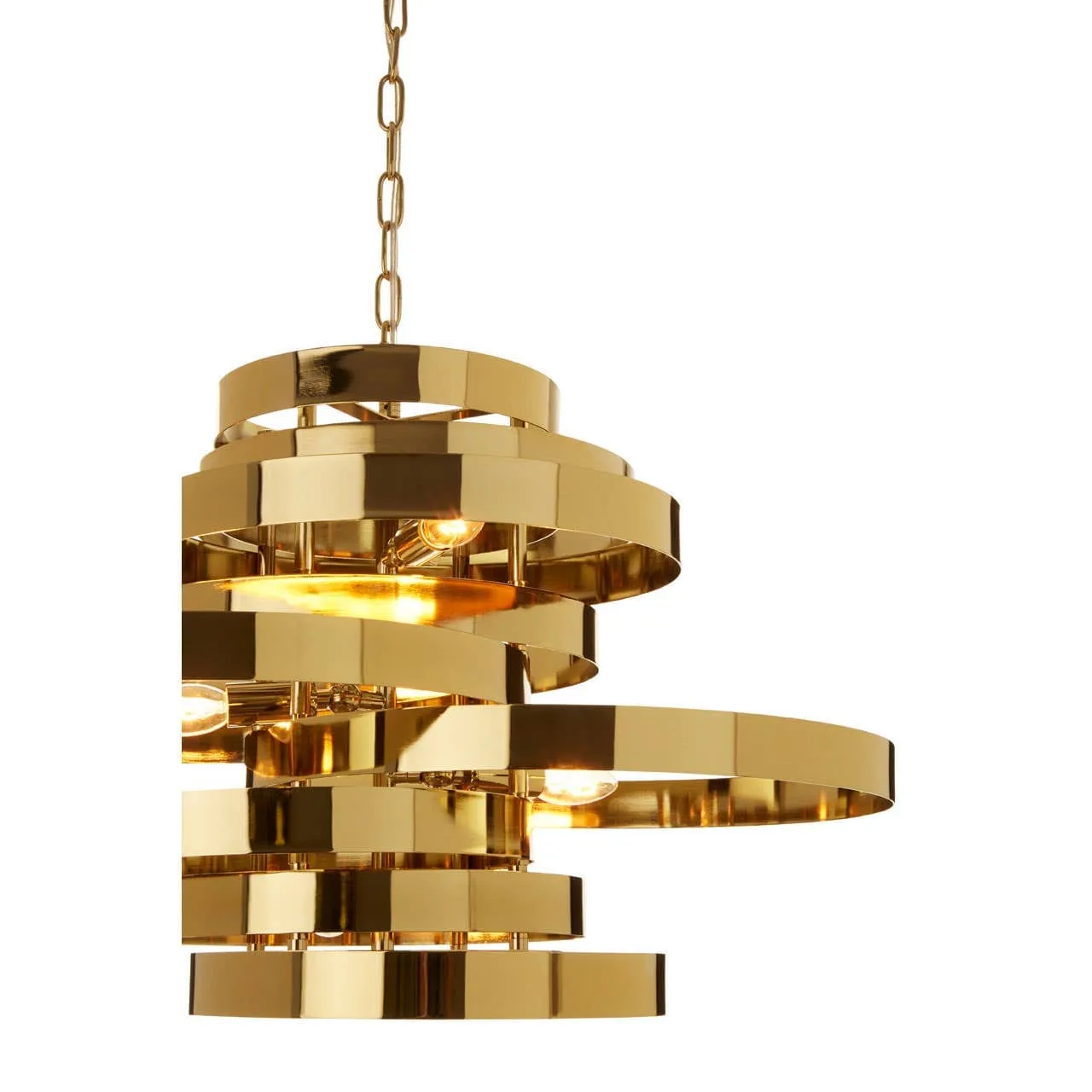 Alana 5 Bulb Gold Finish Pendant Lamp