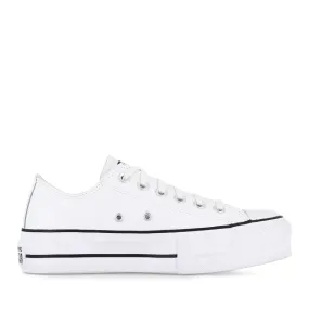 ALL STAR LIFT LOW LEATHER - WHITE BLACK WHITE