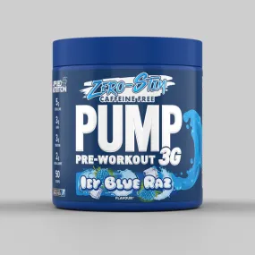 An Pump3G Zero Stimulant Prework Icy Blue Raz 375G