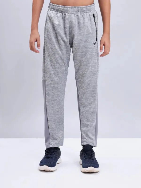 Boys Melange Slim Fit Trackpants with TECHNO GUARD