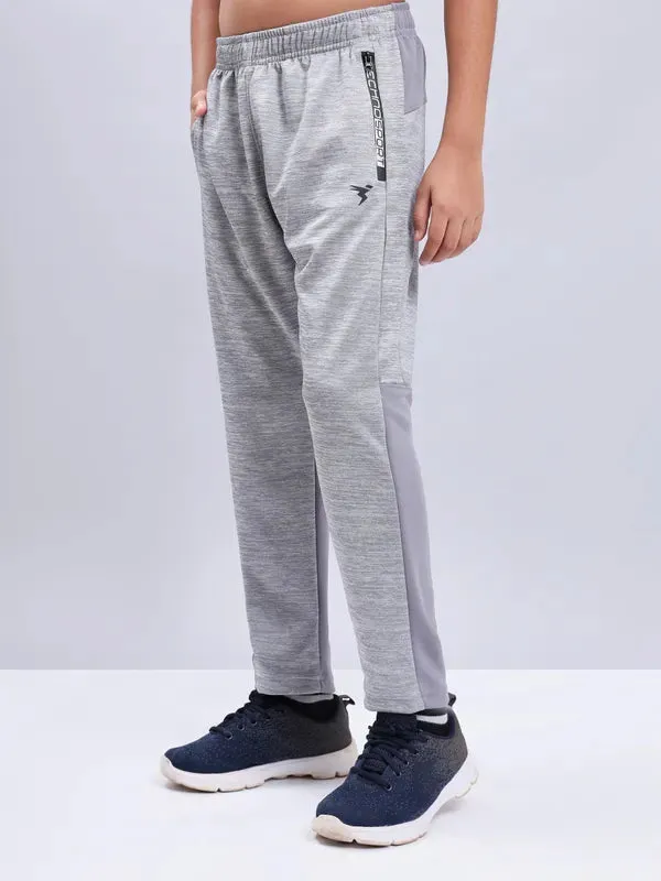 Boys Melange Slim Fit Trackpants with TECHNO GUARD