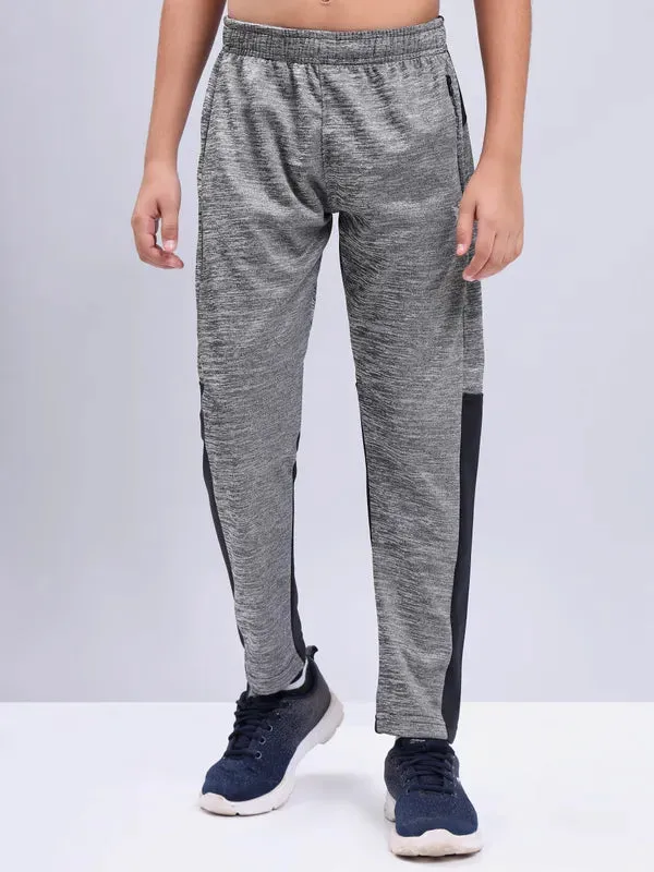 Boys Melange Slim Fit Trackpants with TECHNO GUARD