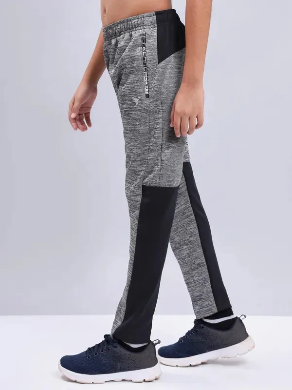 Boys Melange Slim Fit Trackpants with TECHNO GUARD