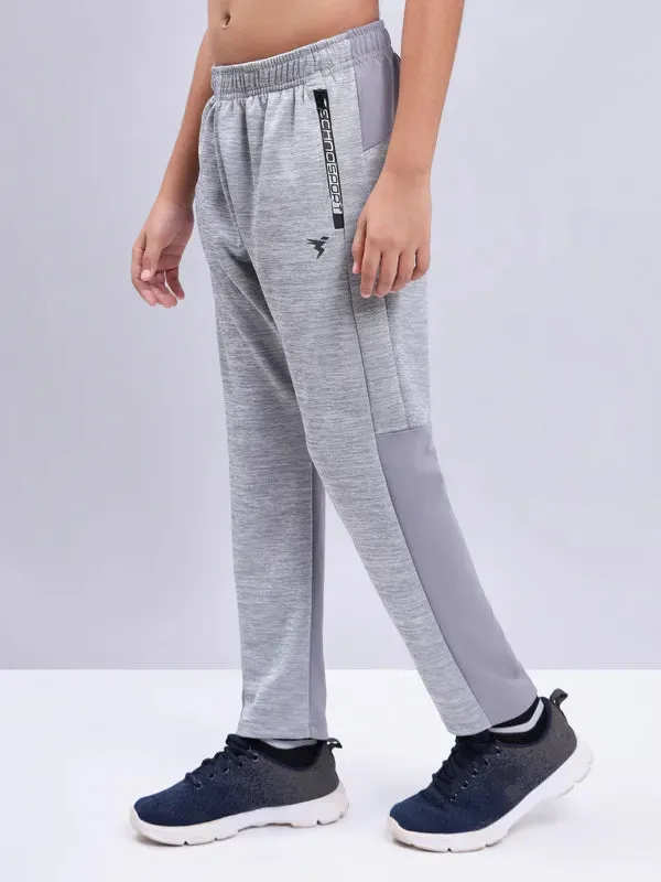 Boys Melange Slim Fit Trackpants with TECHNO GUARD