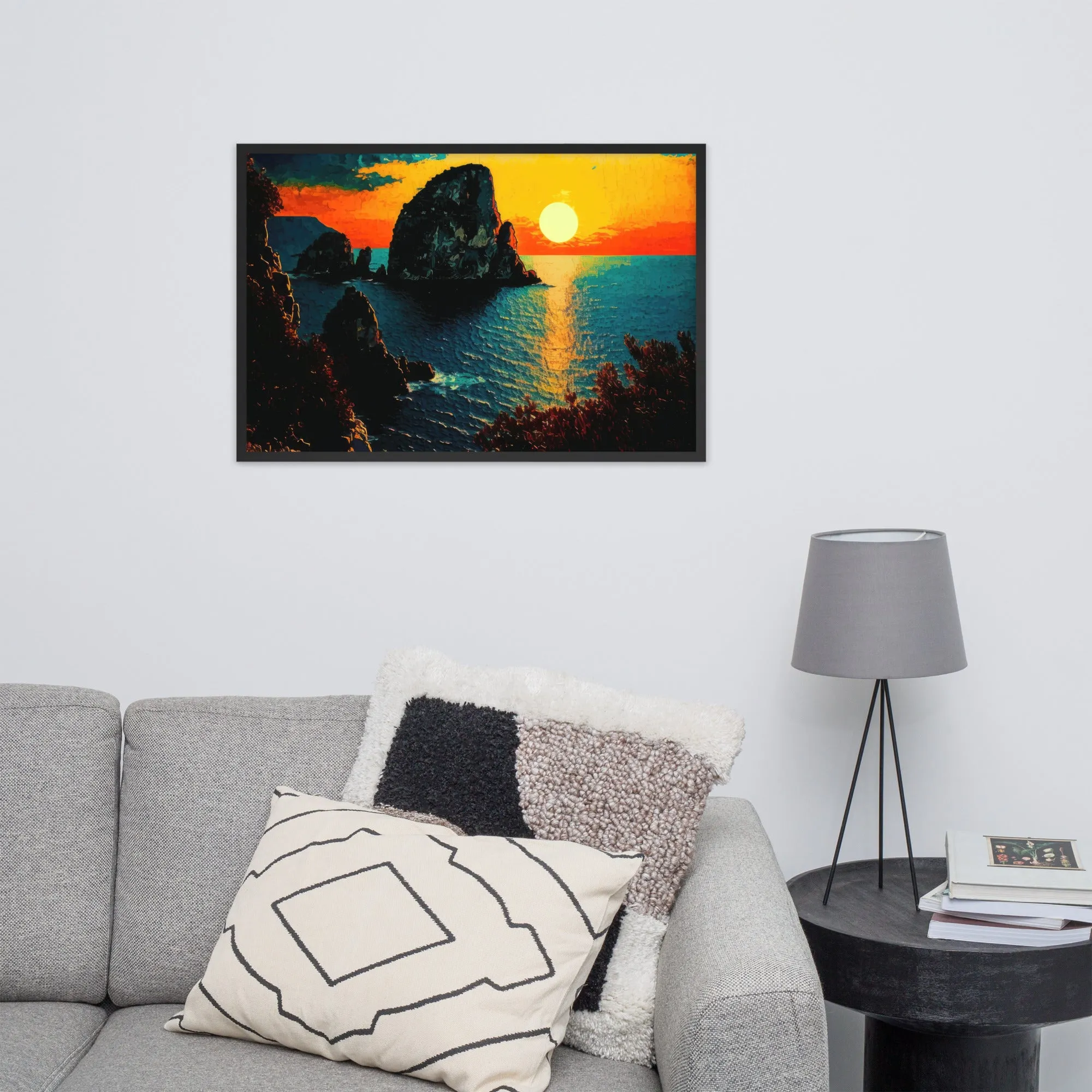 Capri Sunset Paintings Editions