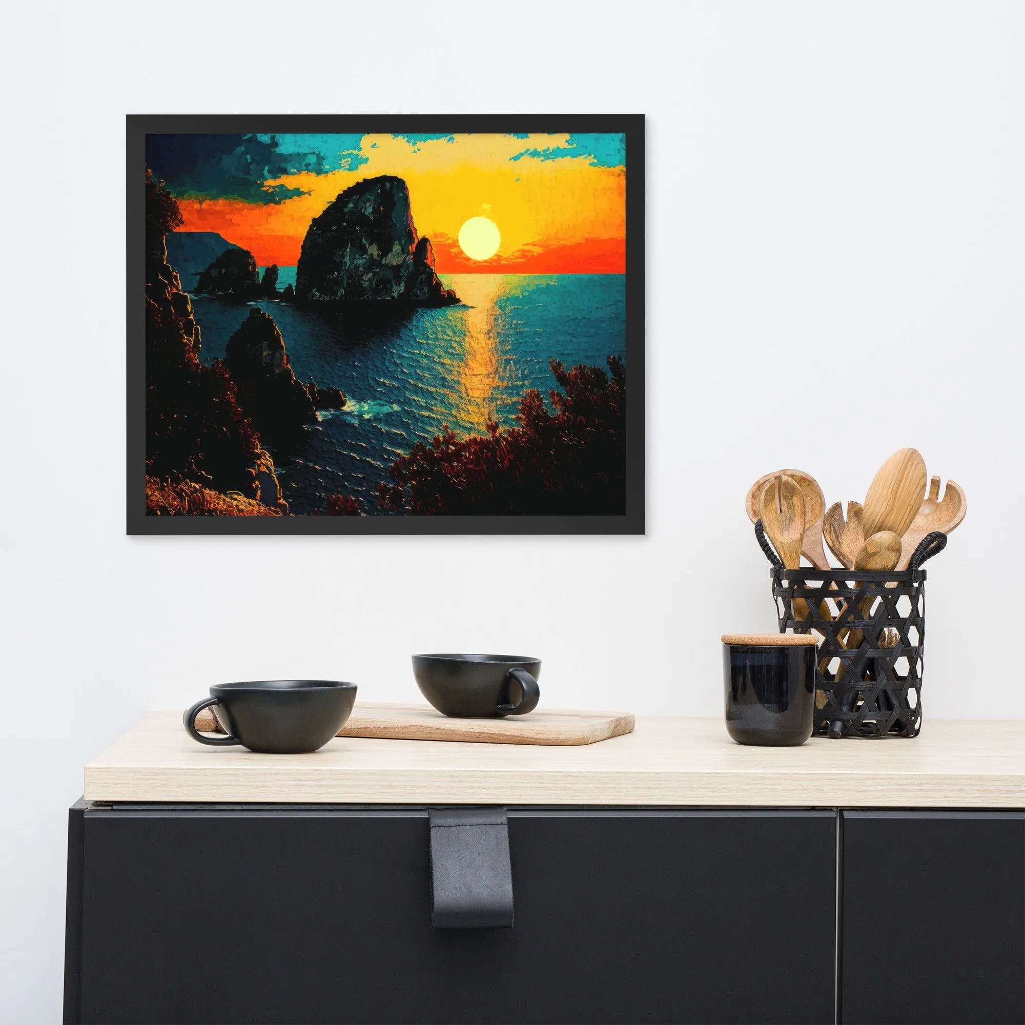 Capri Sunset Paintings Editions