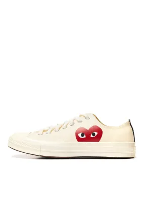 Comme des Garcons PLAY x Converse Chuck 70 Low Single Heart Shoes