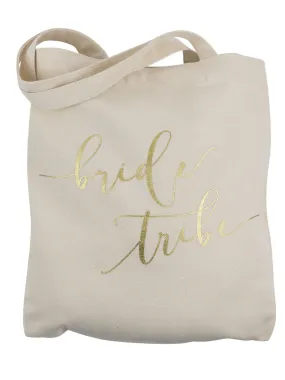 CREAM BRIDE TRIBE TOTE IN CANVAS