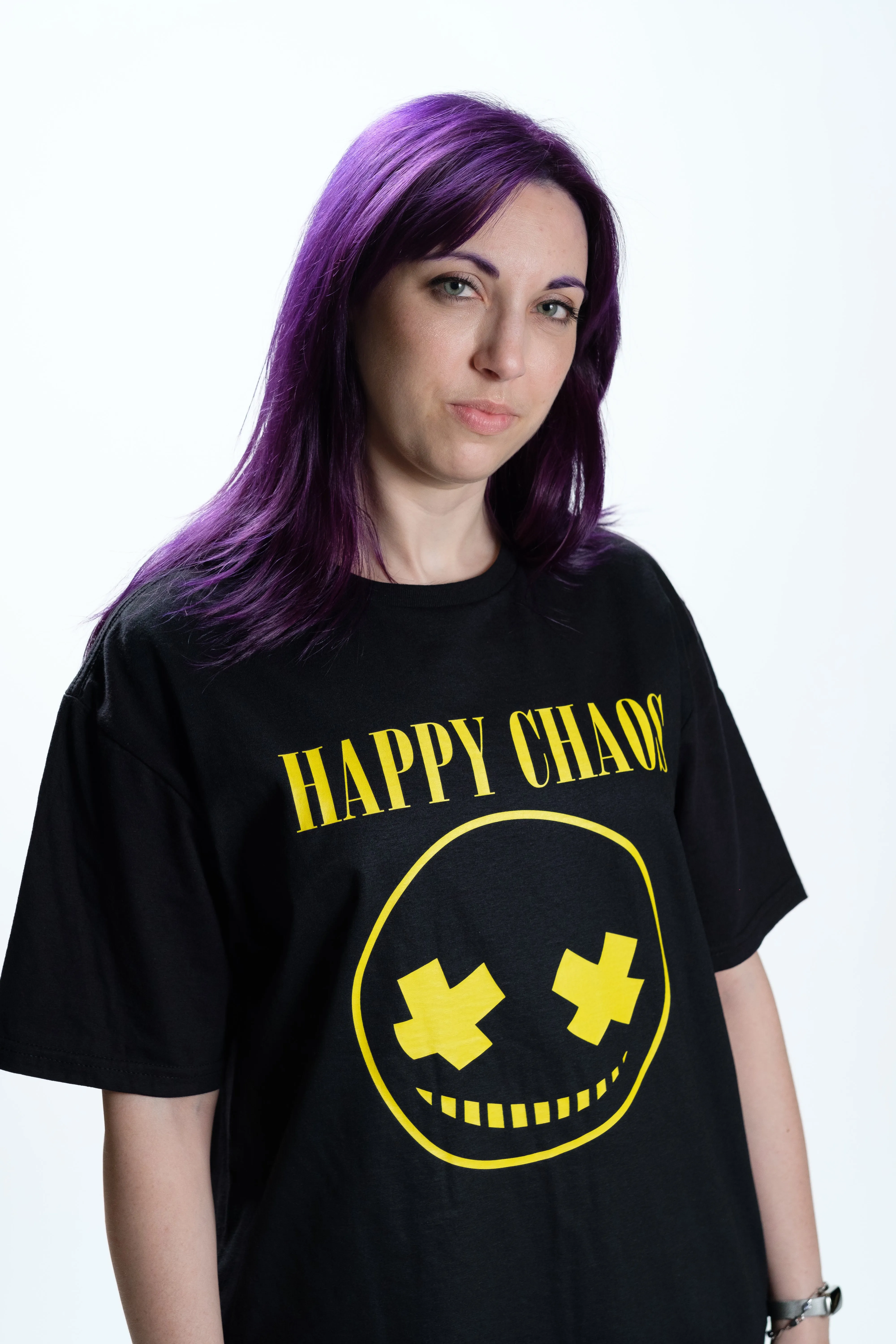 GUILTY GEAR - 'Happy Chaos Smiley' T-Shirt - Black