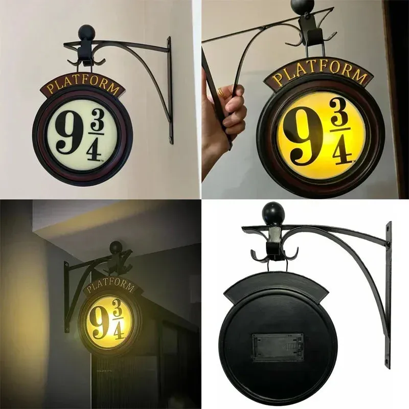 Harry 9 3/4 Night Light pendant home LED Potter wall lamp Home Decoration Children's Festival Gifts Halloween Gifts