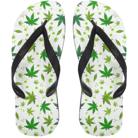 Hemp Plant Flip Flops