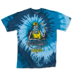 I Survived Summer 2020 Blue Tie Dye Tee