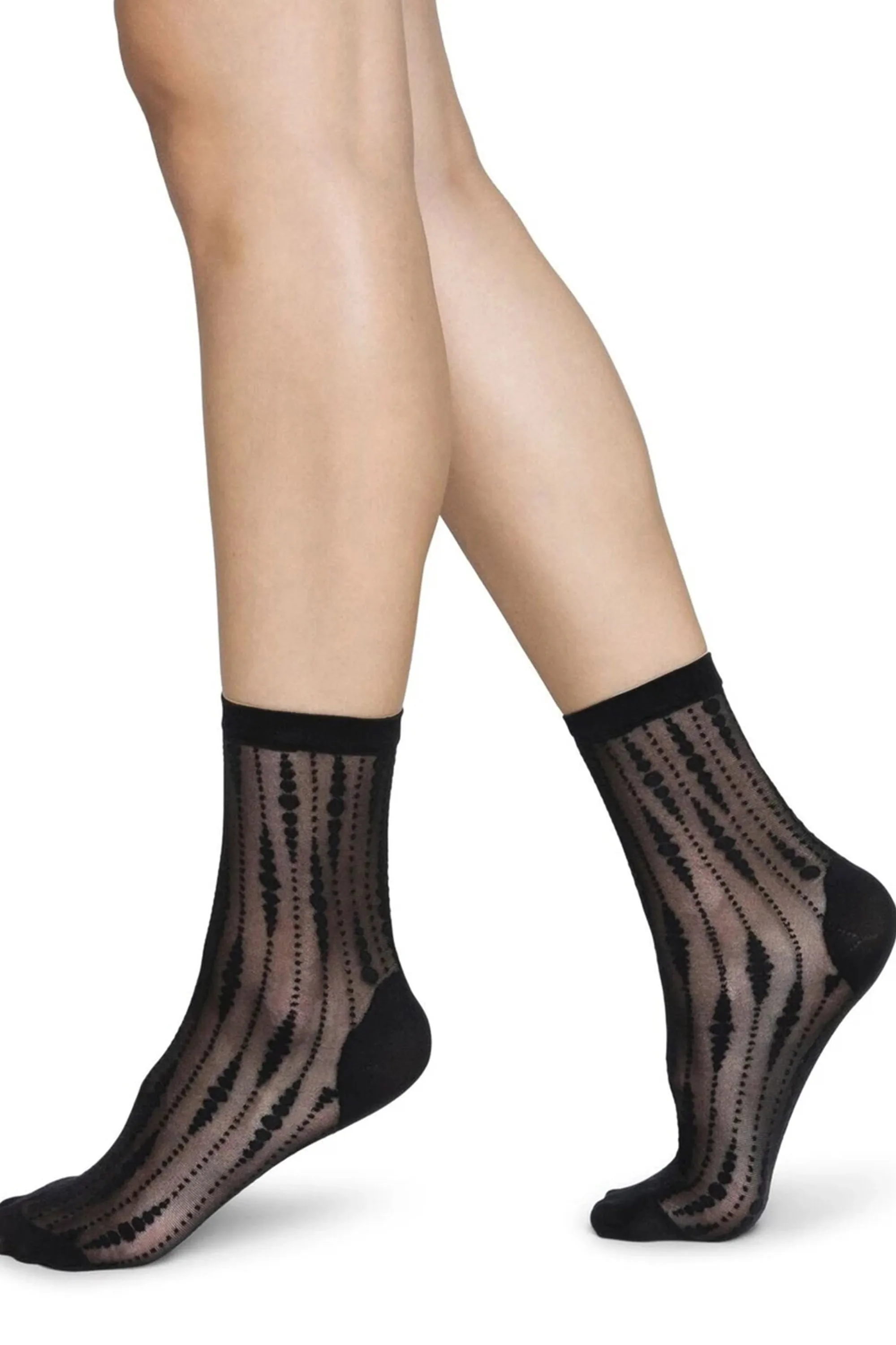 josefin drop socks black