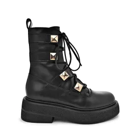 Maki Pyramid Studs Combat Boots