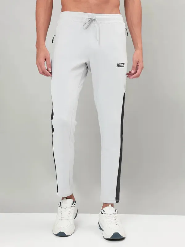 Men Colorblock Relax Fit Trackpants with ELASTO PLUS