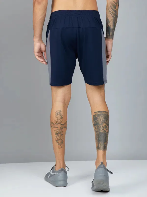 Men Colorblock Slim Fit Shorts with TECHNO DRY