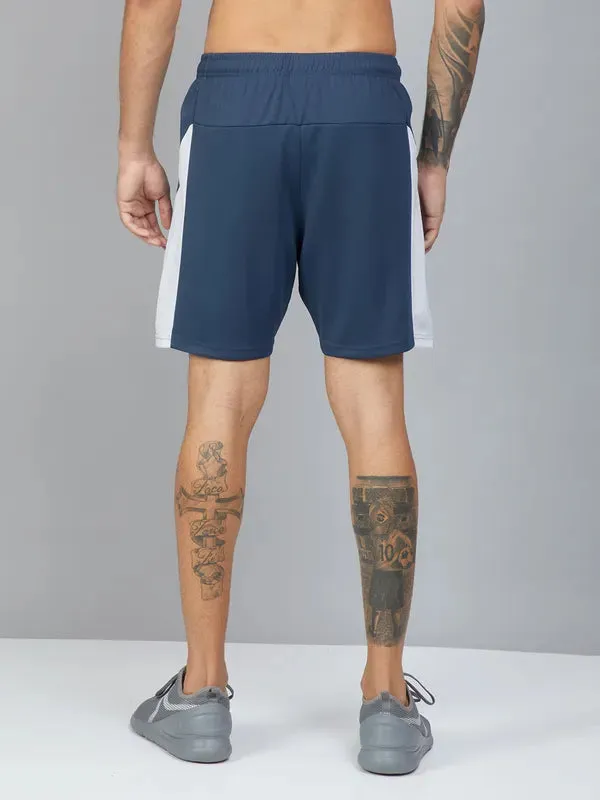 Men Colorblock Slim Fit Shorts with TECHNO DRY