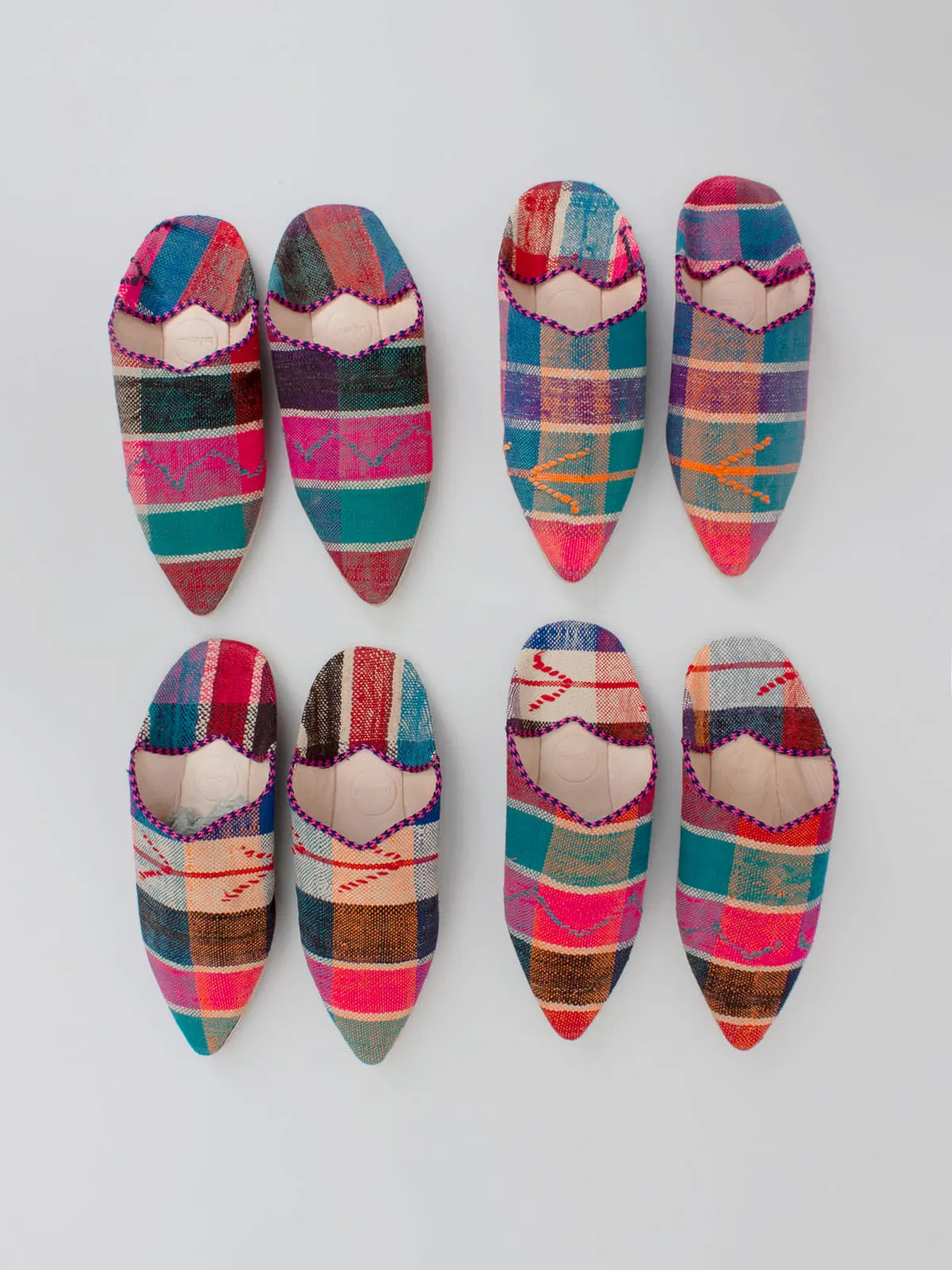 Moroccan Boujad Pointed Babouche Slippers, Marrakech