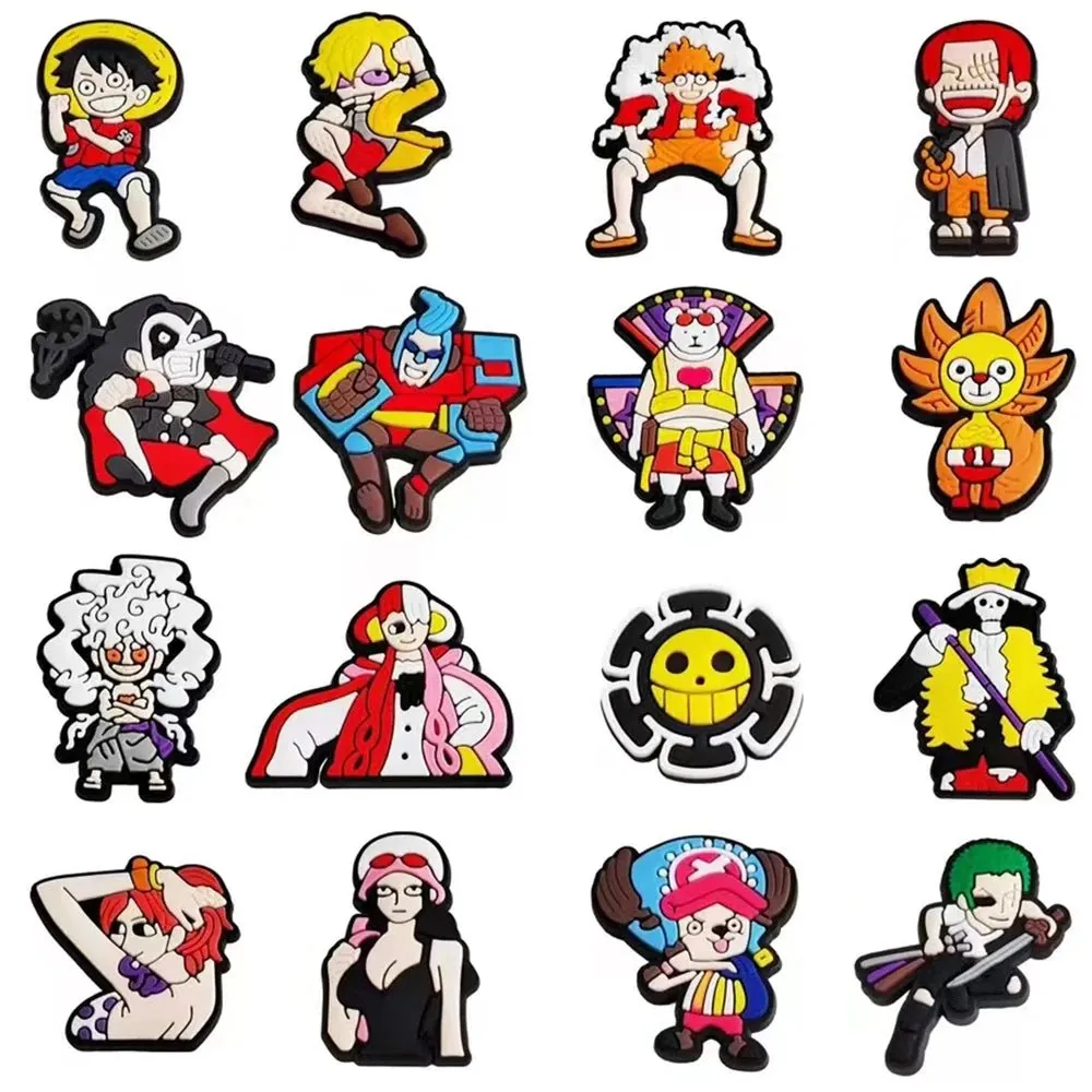 One Piece Naruto for Cartoon Shoe Charms Accessories Gifts