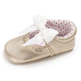 Polka Princess Baby Bow Shoes