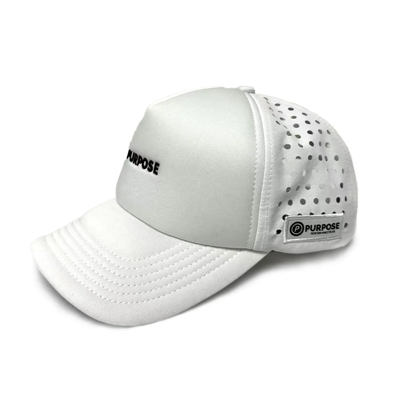 Running Trucker Cap Foam Snapback Laser-Cut - Maximum Breathability & Comfort