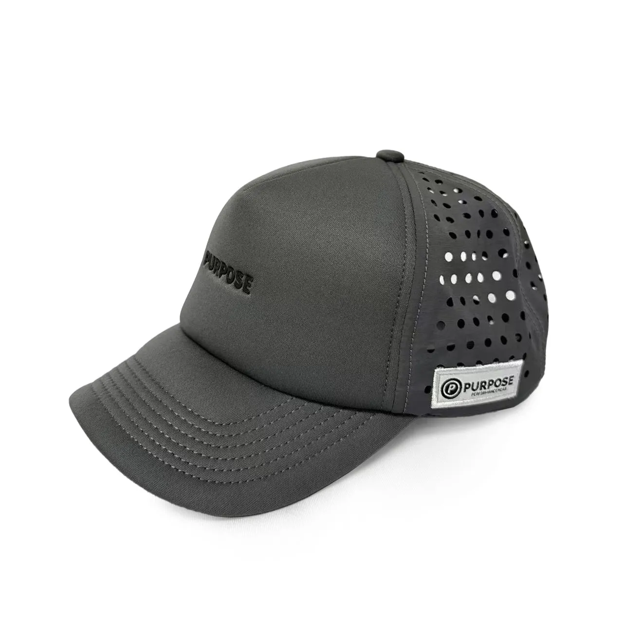 Running Trucker Cap Foam Snapback Laser-Cut - Maximum Breathability & Comfort