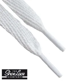 Shoe Lace Company Junior Flats 8mm White