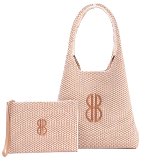 Sutton City Tote - Buckthorn Diamond Monogram / Detachable Metal Chain - Medium