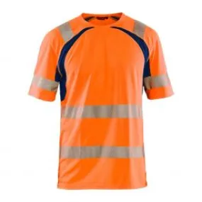 UV&#x20;T-shirt&#x20;High&#x20;Vis&#x20;3397&#x20;High&#x20;Vis&#x20;Oranje&#x2F;Marineblauw&#x20;-&#x20;Bl&#xE5;kl&#xE4;der