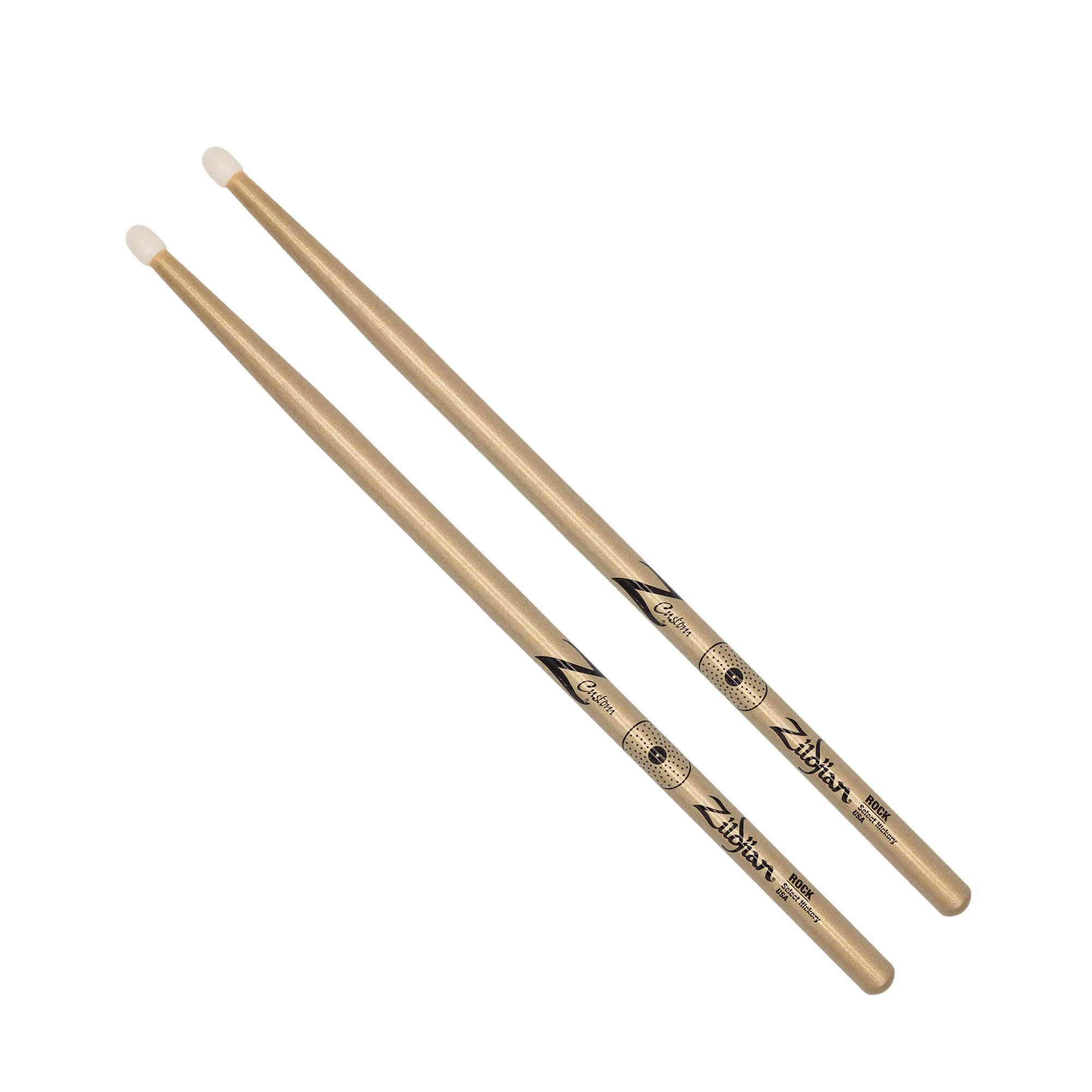 Z Custom LE Drumstick Collection ROCK Gold Chroma, Nylon Tip