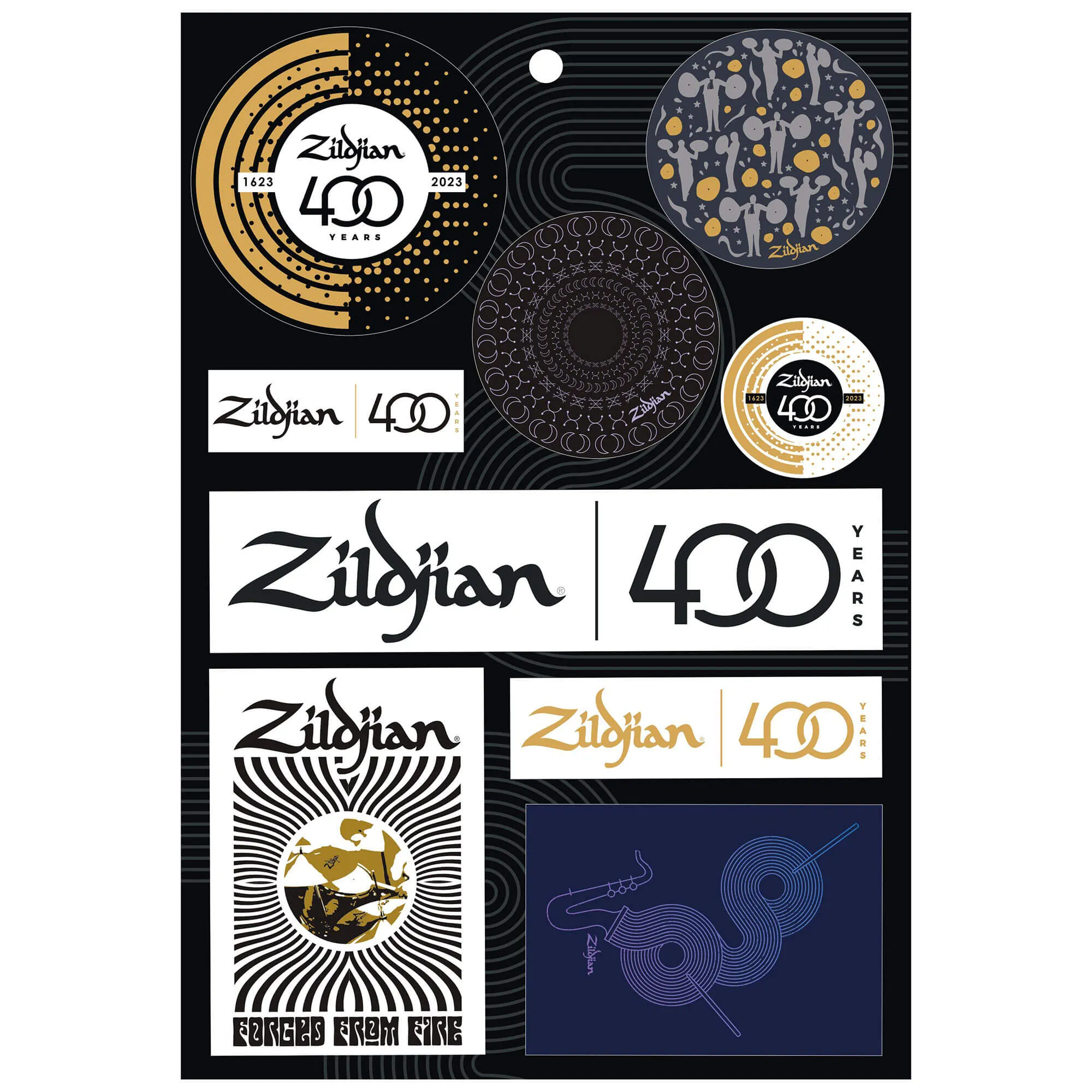 Zildjian Limited Edition 400th Anniversary Sticker Sheet